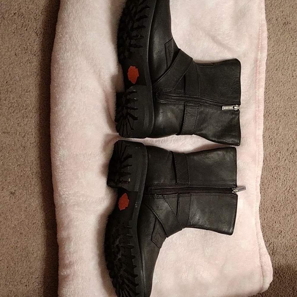 Harley Davidson boots.